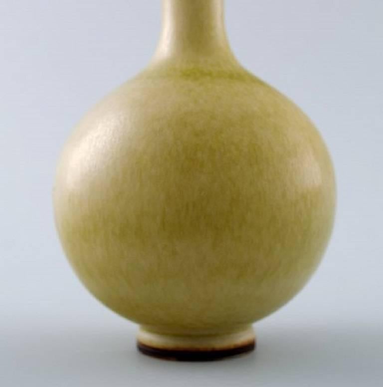 Scandinavian Modern Berndt Friberg Studio Ceramic Vase, Modern Swedish Design