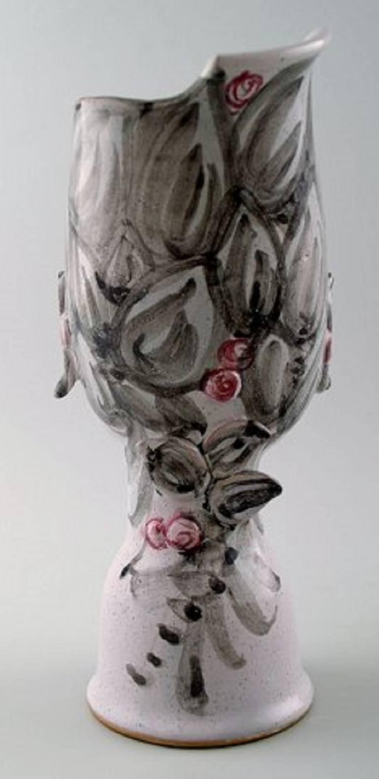Late 20th Century Bjorn Wiinblad '1918-2006' Vase of Polychrome Ceramic, 1970