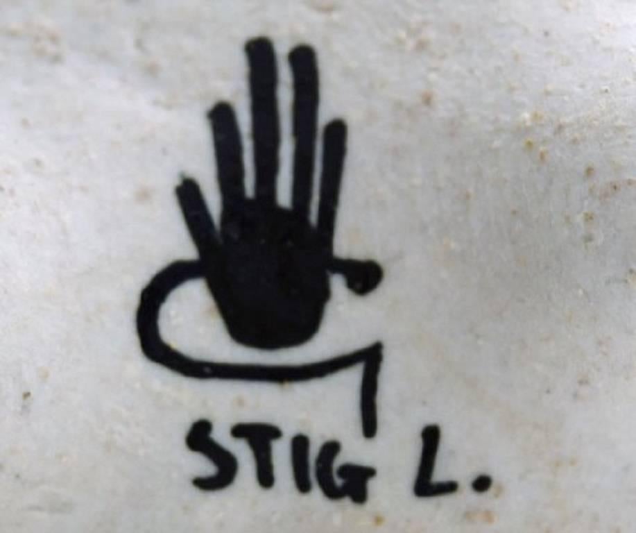 Mid-20th Century Rare Gustavsberg Studio Hand, Horse by Stig Lindberg, Swedish Ceramist