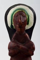 Rolf Palm, Höganäs, Indian, Unique Ceramics Figure, Swedish Design, 1950s
