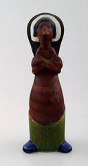 Rolf Palm, Höganäs, Three Indians, Unique Ceramic Figures