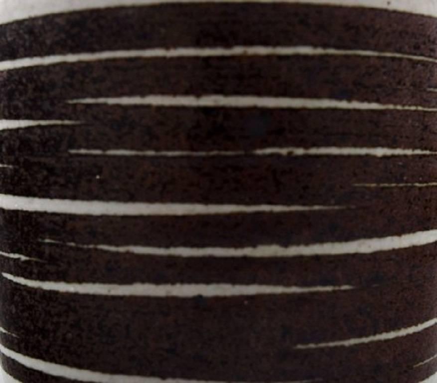 Scandinavian Modern Ceramic Vase from Palshus by Per Linnemann-Schmidt, Renowned Danish Potter