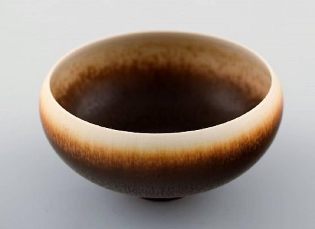 Scandinavian Modern Berndt Friberg Studio Ceramic Bowl Modern Swedish Design For Sale