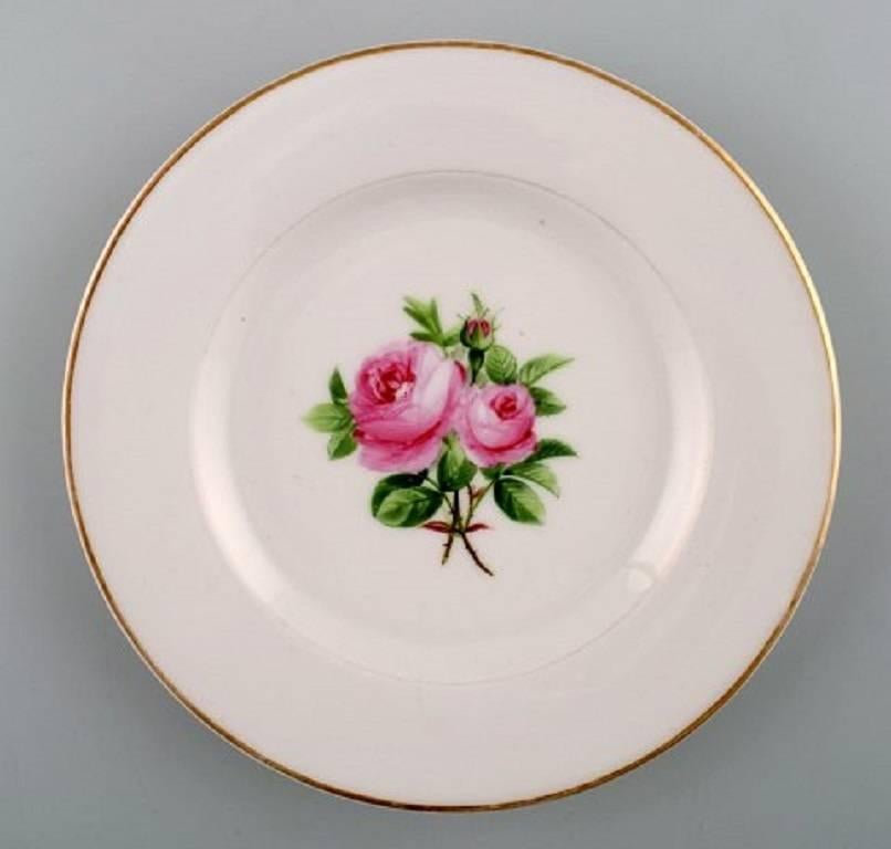 Seven Antique Royal Copenhagen Plates in Flora Danica Style 2