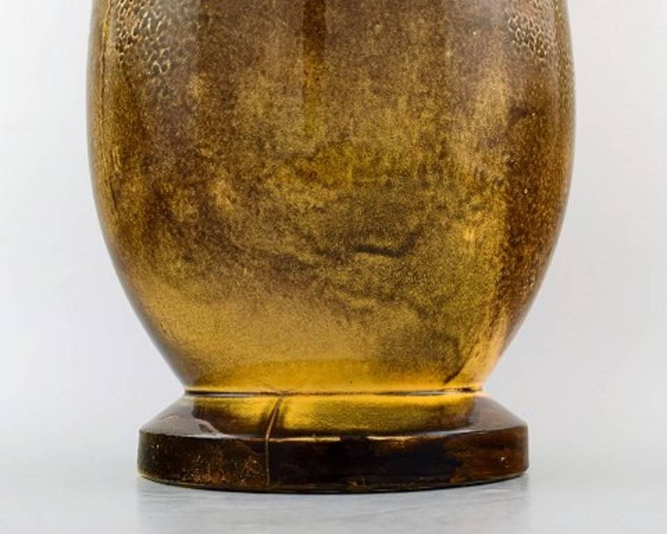 Large Kähler, Denmark, Svend Hammershøi/Hammershoi, Glazed Large Vase In Excellent Condition In Copenhagen, DK