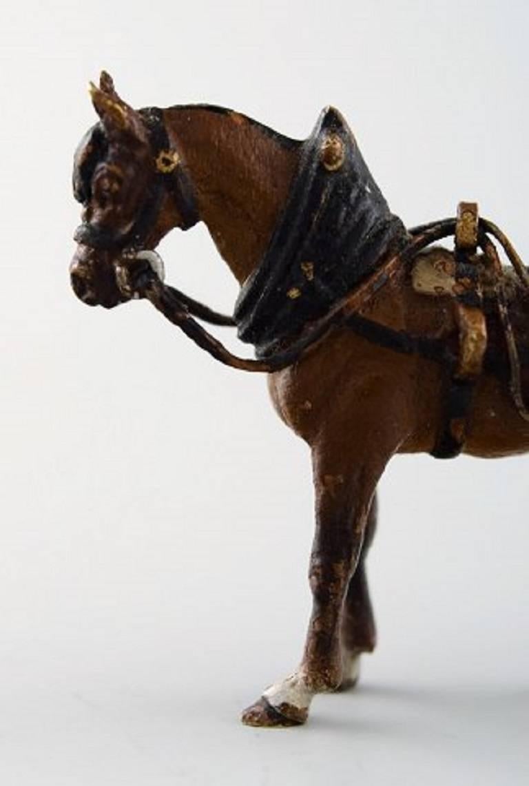 horse wearing saddle