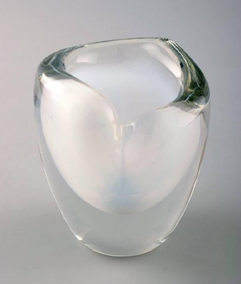Scandinavian Modern Tapio Wirkkala for Iittala, Art Glass Vase