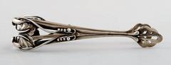 Rare Georg Jensen Sugar Tongs, Richly Ornamented