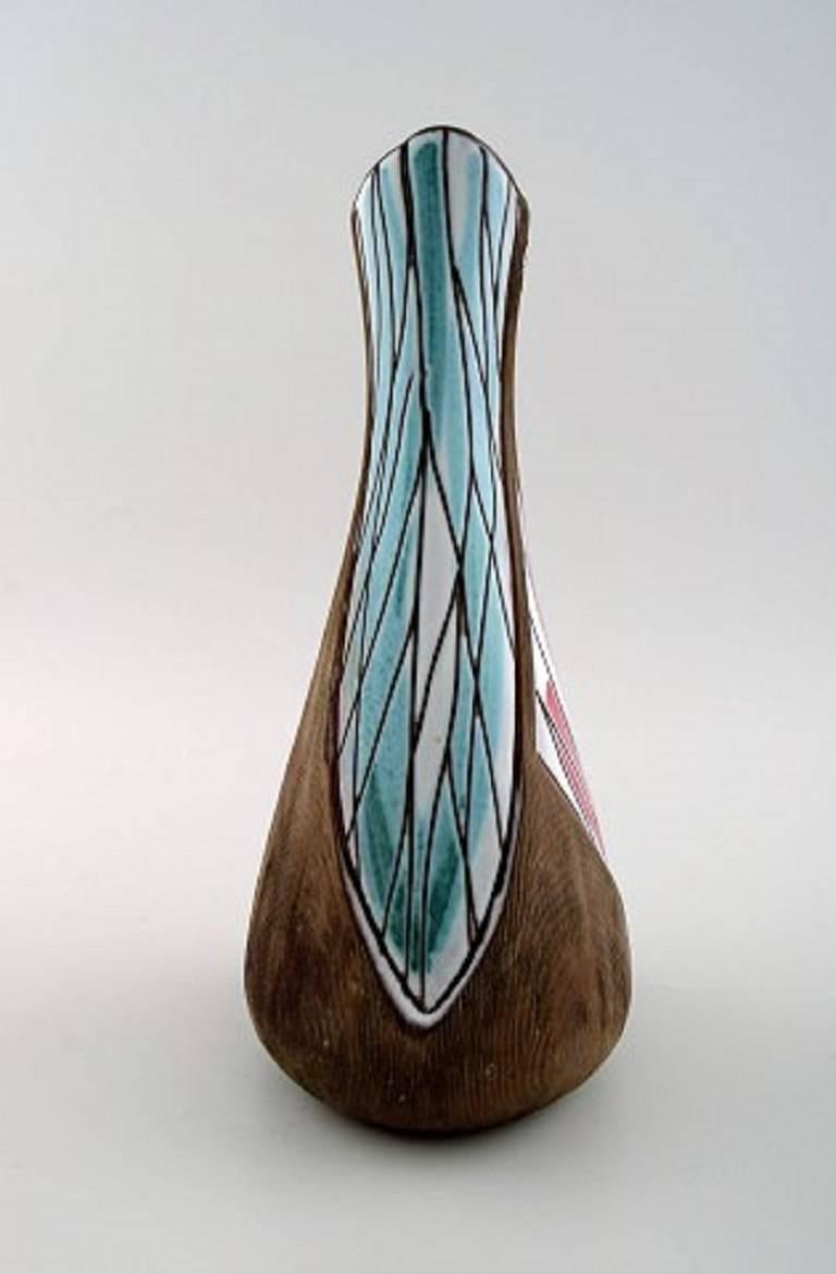 Jarrón de cerámica Mari Simmulson para Upsala Ekeby, años 1950-1960. Escandinavo moderno en venta