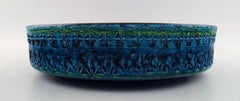 Bitossi, Rimini Blue Dish Bowl in Ceramics, Designed by Aldo Londi