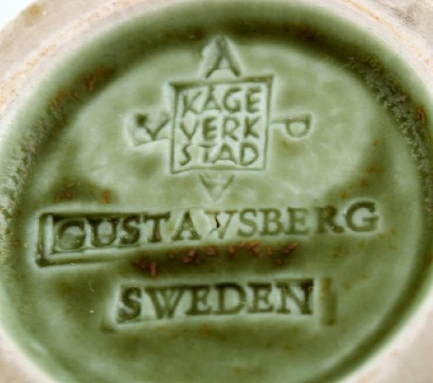 20th Century Wilhelm Kåge for Gustavsberg, Bowl in stoneware