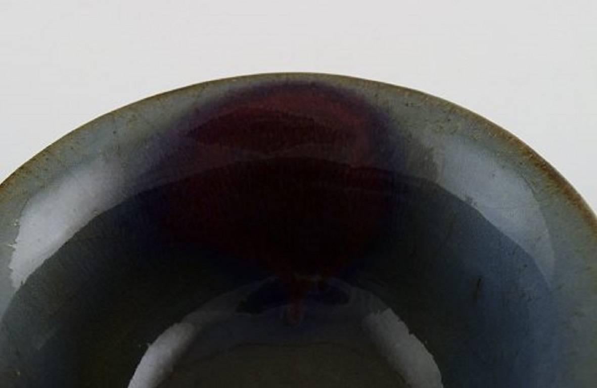 Mid-20th Century Early Axel Salto for Royal Copenhagen, Stoneware Bowl, Modeled in Organic Form