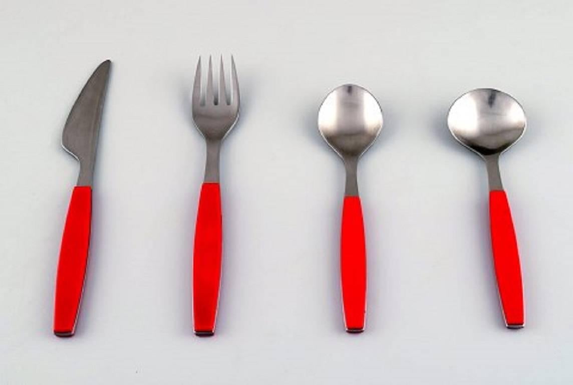 Danish Complete Service for Six People, Henning Koppel. Strata Cutlery