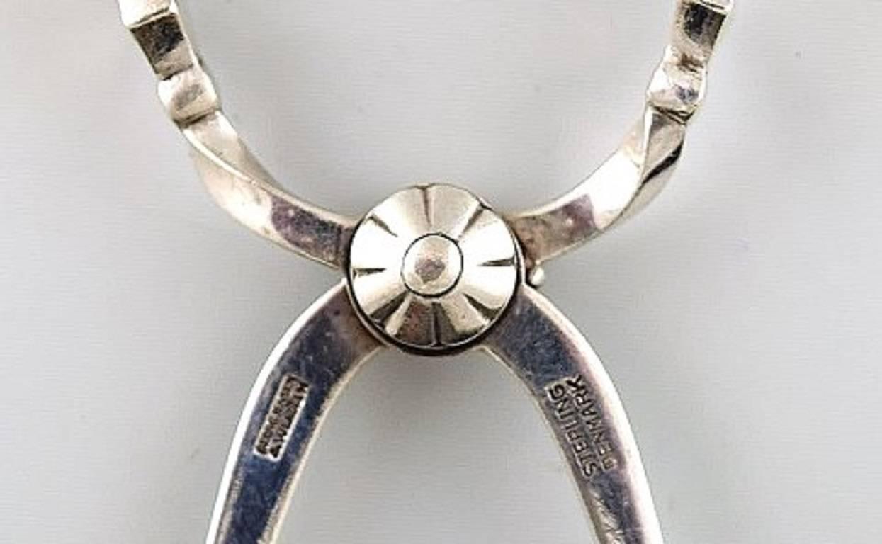 Bernadotte Silver Cutlery Georg Jensen Sugar Tongs, 1945-1951 In Good Condition In København, Copenhagen