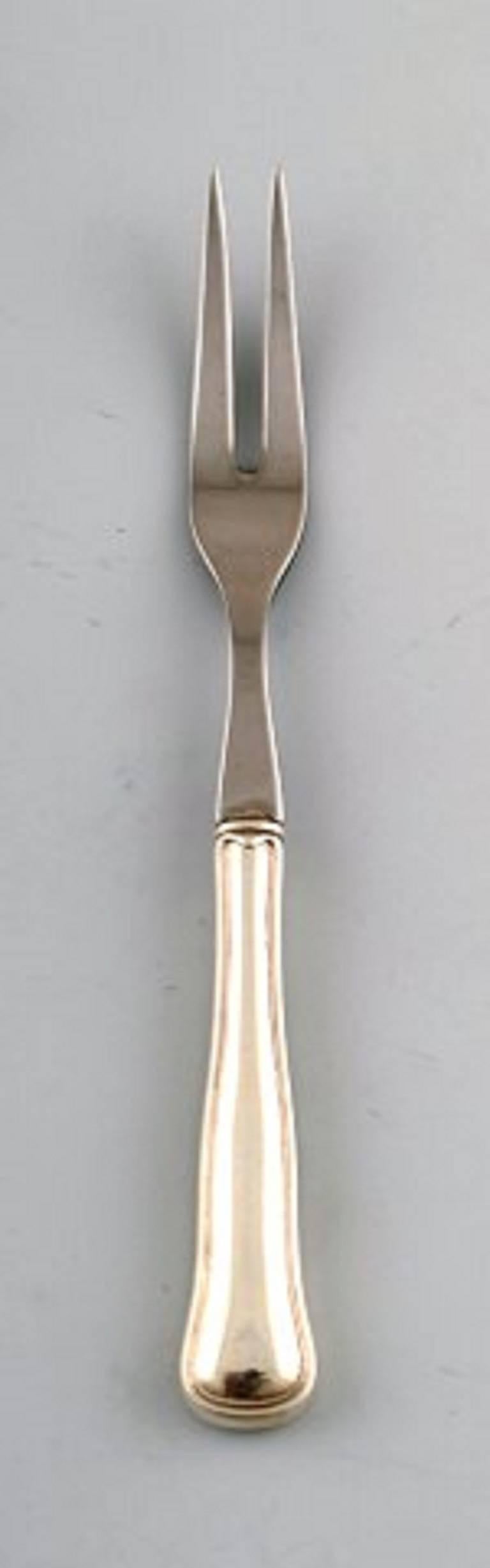 Art Deco Cohr Old Danish Silver Cutlery for Six People, a Total of 19 Pieces For Sale