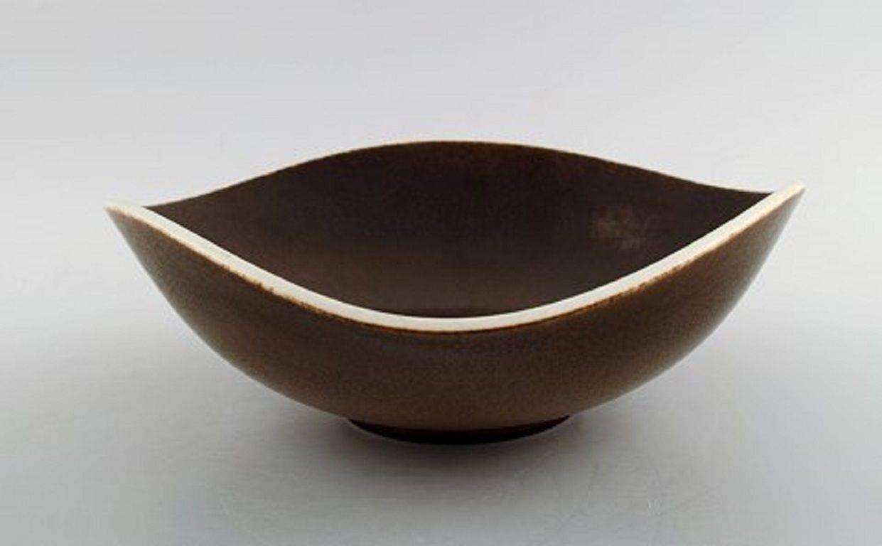 Scandinavian Modern Friberg Studio Large Ceramic Bowl, Modern Swedish Design For Sale