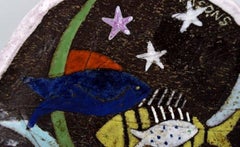 Anna-Lisa Thomson for Upsala-Ekeby Ceramic Bowl Decorated with Fish