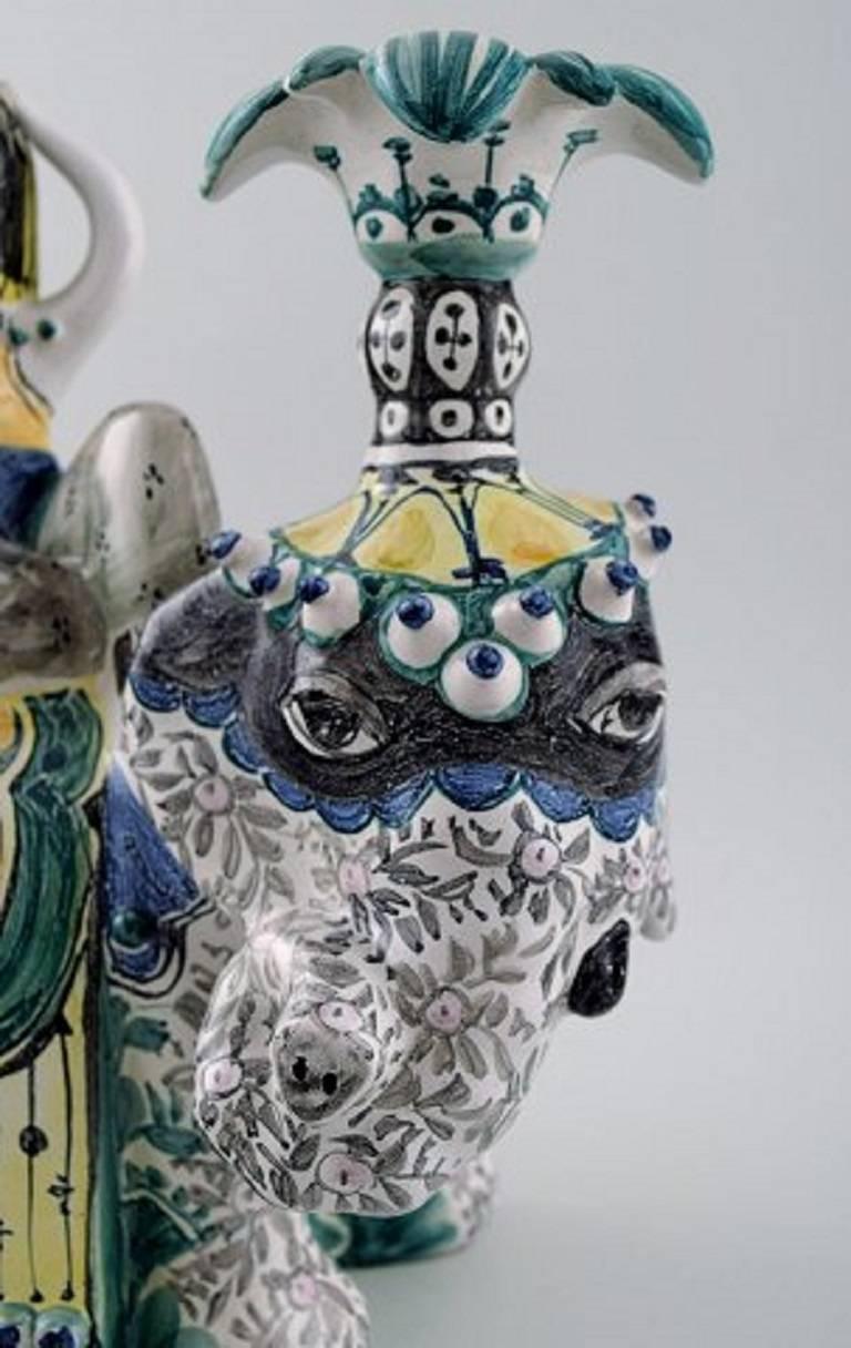 Bjorn Wiinblad, 1918-2006, Unique Figurines, King Solomon and Queen of Saba 1
