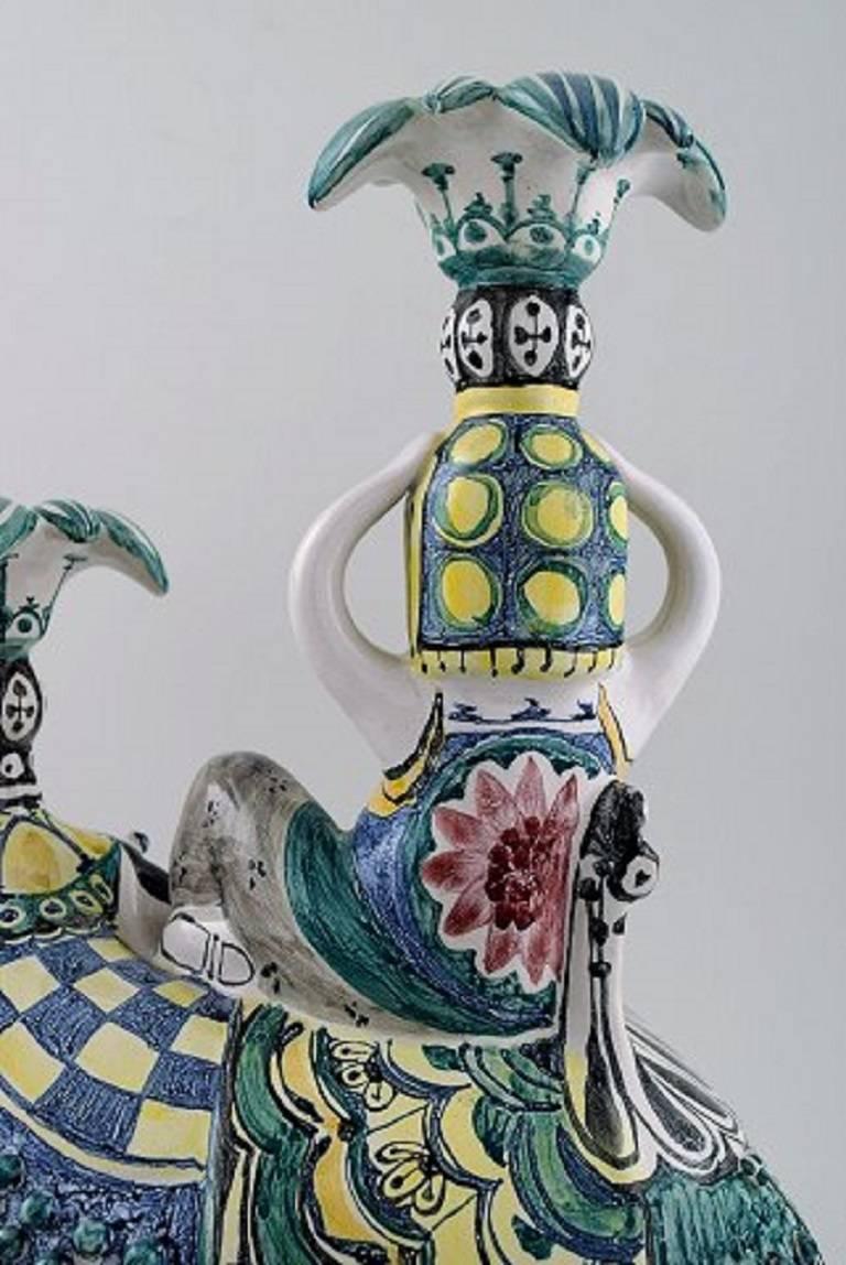 Bjorn Wiinblad, 1918-2006, Unique Figurines, King Solomon and Queen of Saba 2