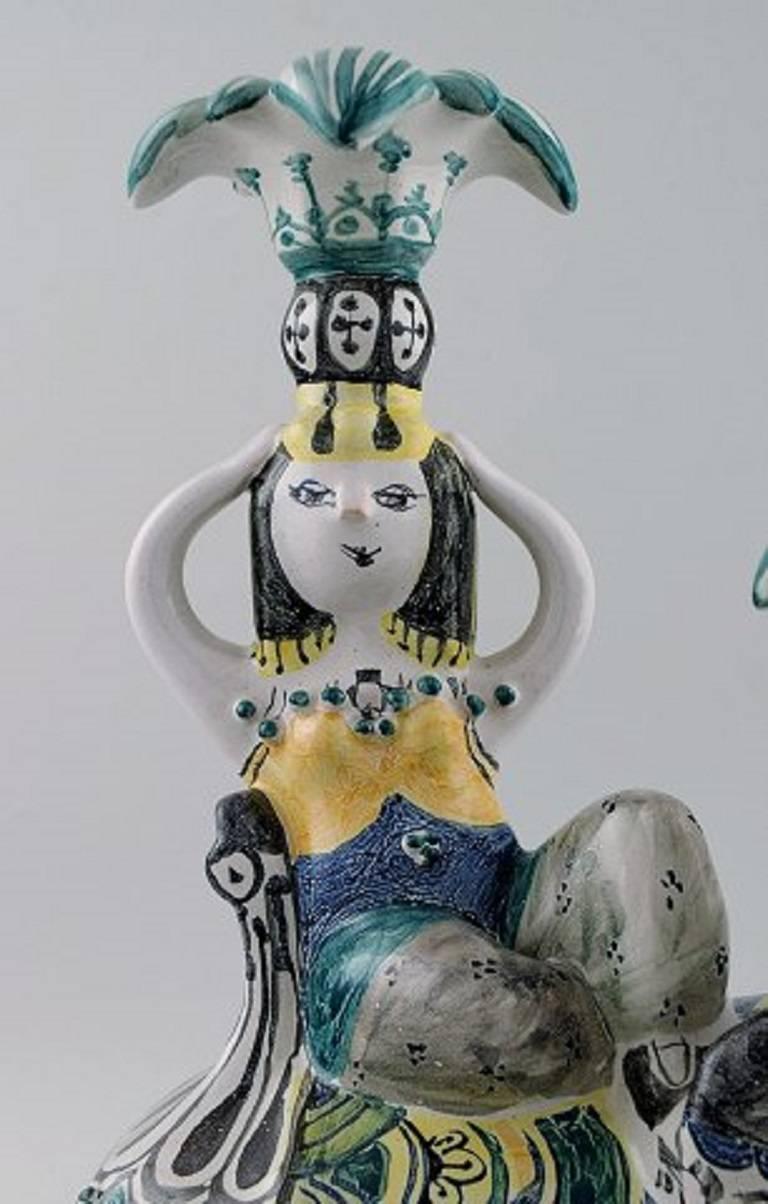 Bjorn Wiinblad, 1918-2006, Unique Figurines, King Solomon and Queen of Saba 3