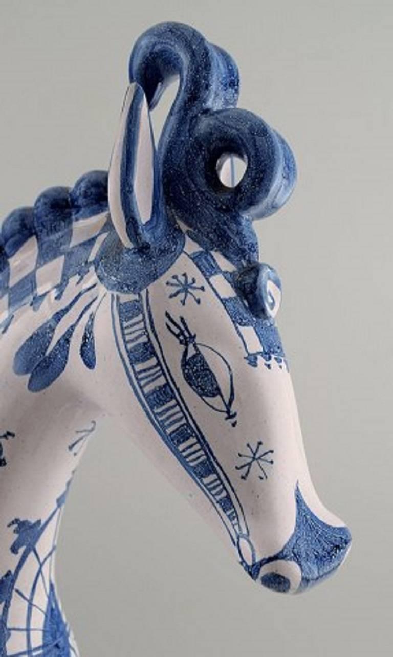 Huge Bjorn Wiinblad Figure from the Blue House, Candlestick Rider on Horseback 1