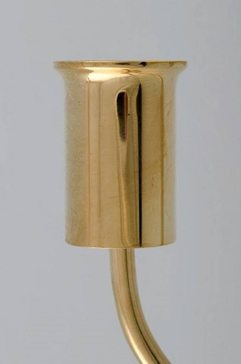 Late 20th Century Eight Wall Candlesticks, Reflex, Pierre Forsell, Skultuna, circa 1970s, Brass