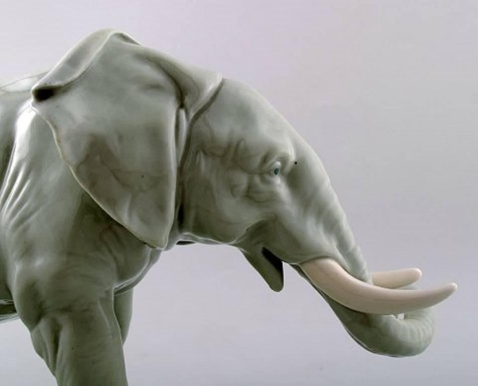 Modern Karl Ens, Germany Porcelain Figurine Large Elephant
