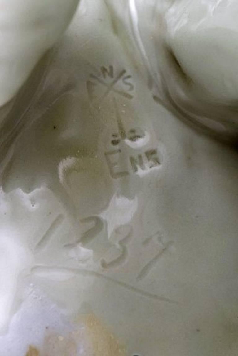 Karl Ens, Germany Porcelain Figurine Large Elephant In Excellent Condition In København, Copenhagen