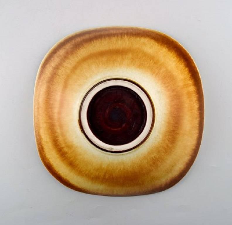 Mid-20th Century Berndt Friberg Studio Large Ceramic Bowl, Modern Swedish Design For Sale