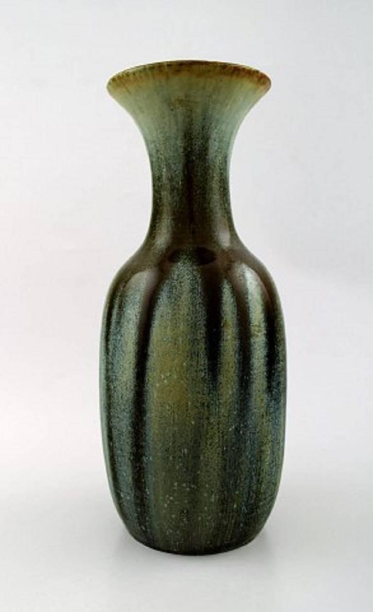 Art Deco Unique Royal Copenhagen Large Ceramic Vase by Carl Halier or Patrick Nordstrom