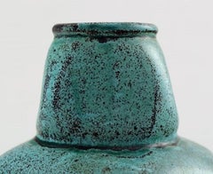 Svend Hammershoi for Kähler, Denmark, Glazed Stoneware Art Pottery Vase, 1930s