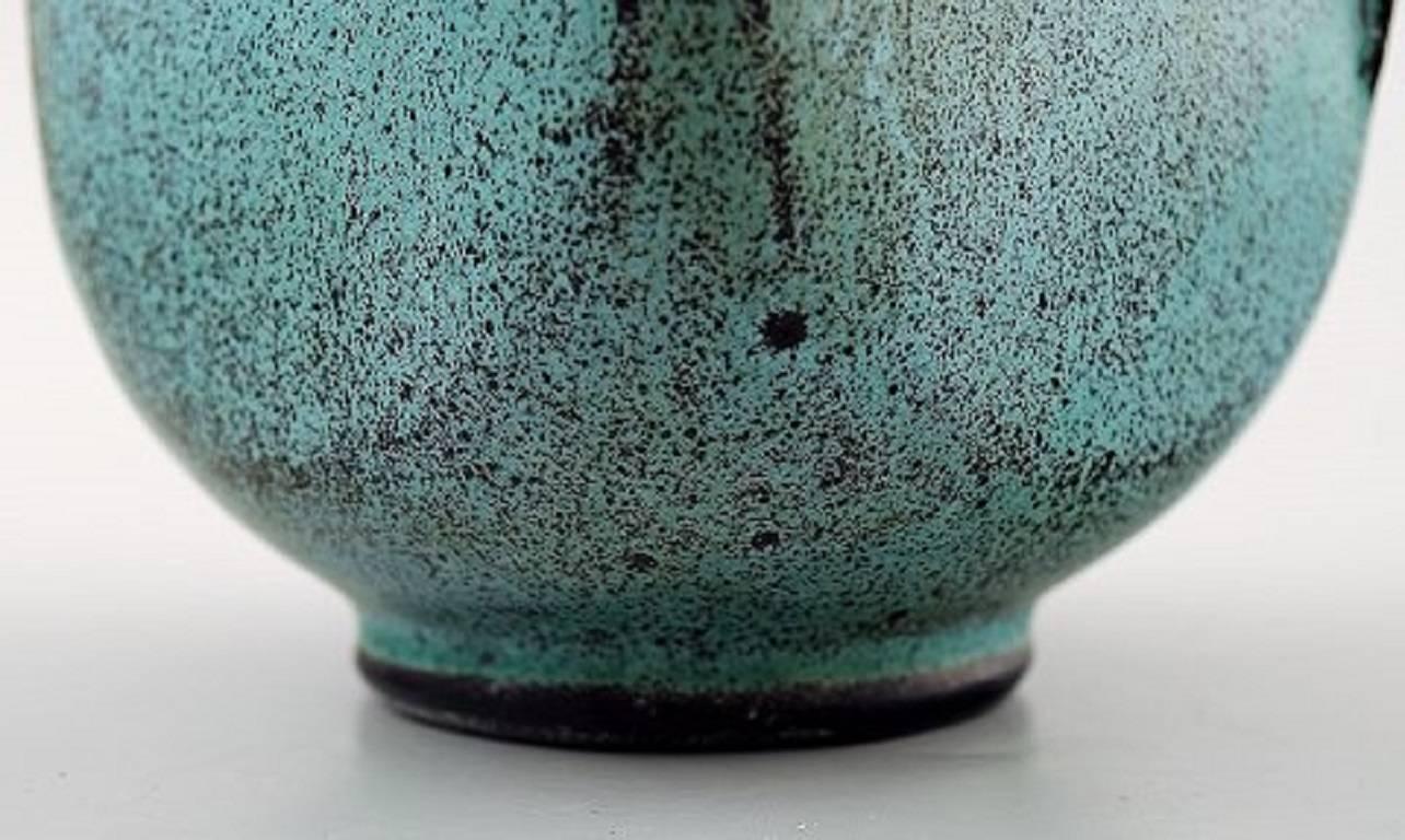 Svend Hammershoi for Kahler, Denmark, Glazed Stoneware Art Pottery Vase, 1930s In Excellent Condition In Copenhagen, DK
