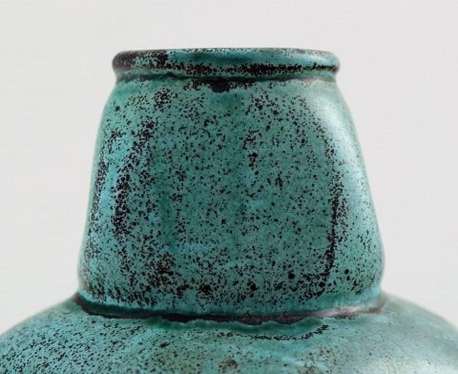 Danish Svend Hammershoi for Kahler, Denmark, Glazed Stoneware Art Pottery Vase, 1930s