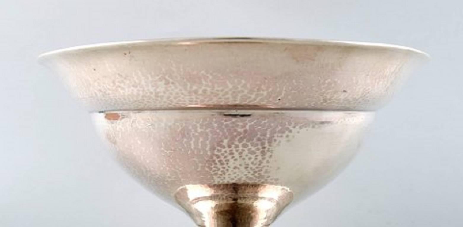 Danish Johan Rohde for Georg Jensen Bowl/Centrepiece, Lightly Hammered Sterling Silver