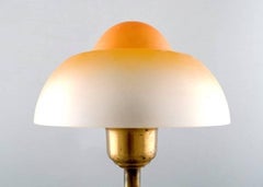 Fog & Morup, Table Lamp in Brass, "Fried Egg" Screens in Glass