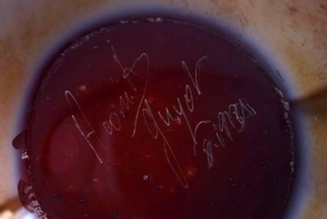 Pascal Guyot et Bernard Aconito pour Biot, France, vase en verre d'art unique en vente 2