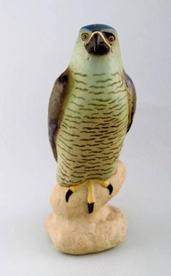 B&G Large Falcon, Figurine in Ceramic, Number 1892, Designed by Niels Nielsen