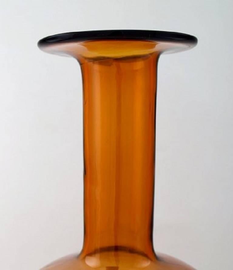 Holmegaard large bottle, Otto Brauer. Bottle in brown.
With sticker.
Measures: 45 cm. x 17 cm.
In perfect condition.