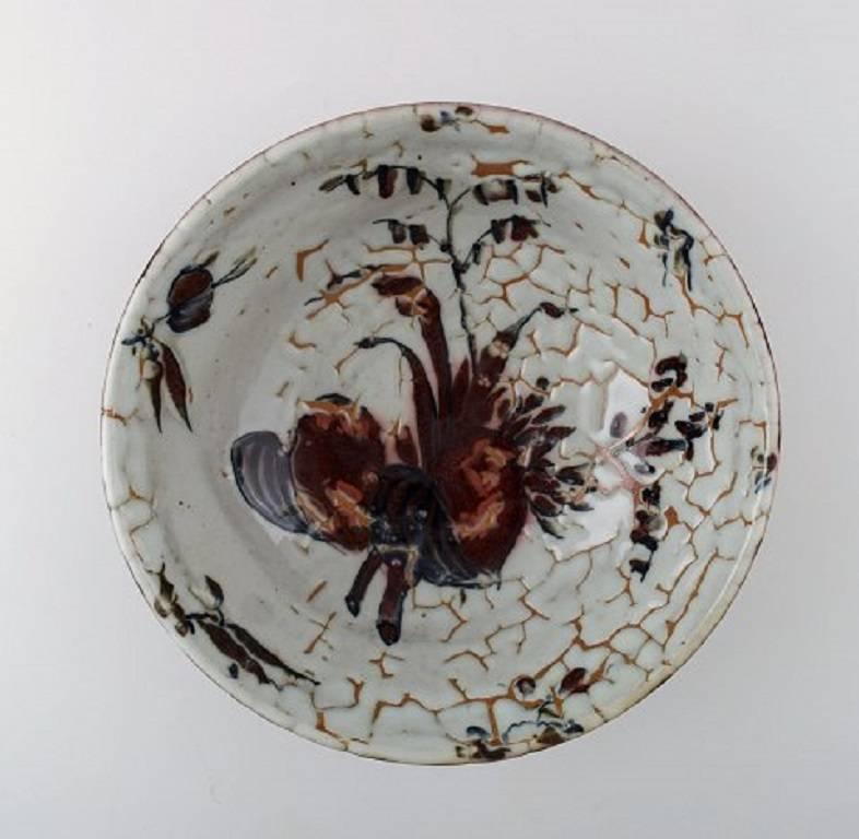 Royal Copenhagen ceramics.
Unique bowl signed by Thorkild Olsen, circa 1950.
Beautiful oxblood glaze.
1st. factory quality.
Measures 27.5 cm. x 9 cm.
Perfect condition.