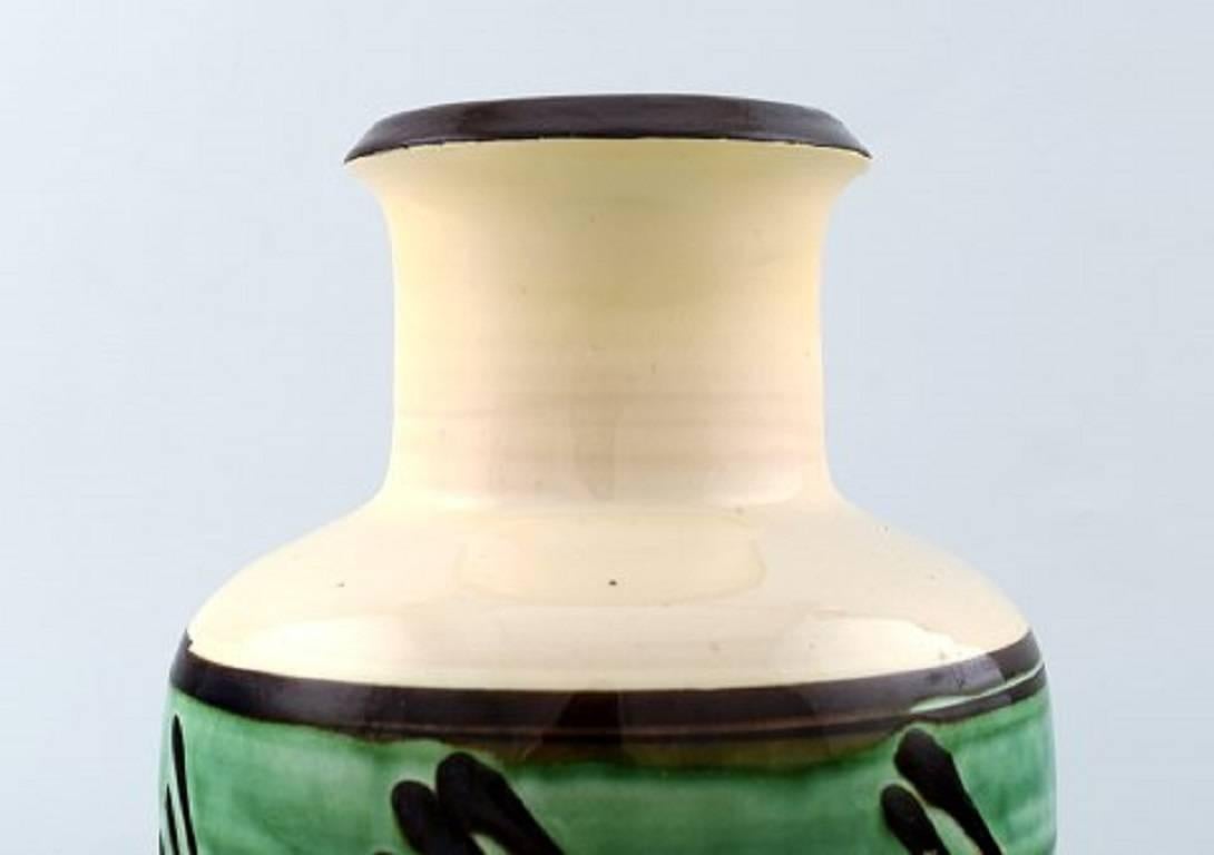 Scandinavian Modern Kähler, Denmark, Glazed Stoneware Vase, 1930s