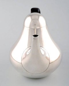 Georg Jensen, Number 1017, Coffee Pot with Handles of Guaiacum Wood