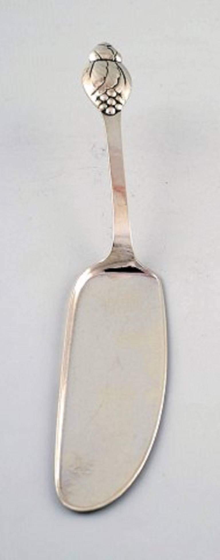 Art Nouveau Evald Nielsen Number 6, Serving Spade in Silver