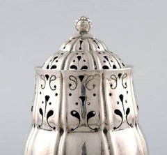 Frühe Georg Jensen Sterling Silber Zuckerstreuer # 4:: früher Stempel 1904-1908