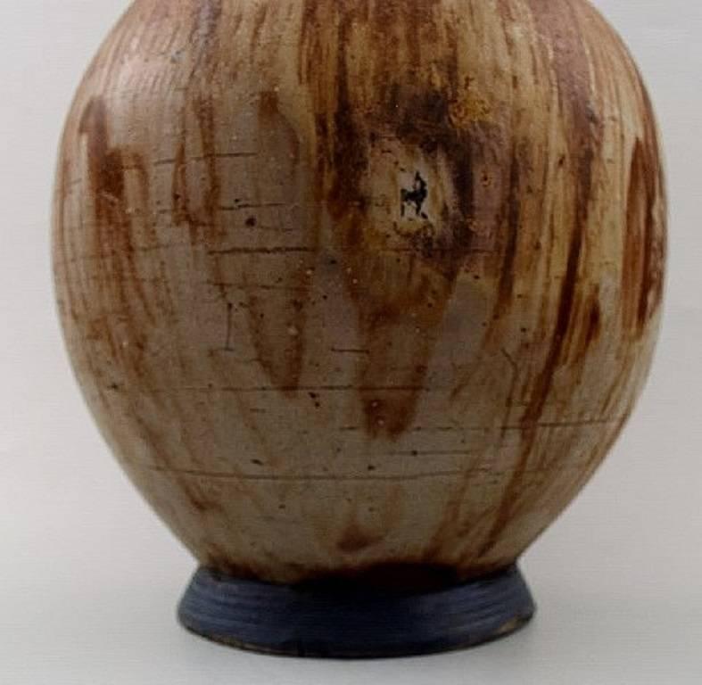 French Ceramist, Ceramic Vase in Stylish Design, 1940s-1950s In Excellent Condition In Copenhagen, DK
