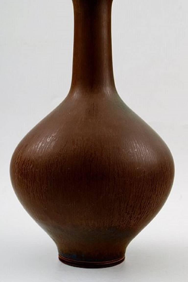 Scandinavian Modern Early Berndt Friberg Studio Large Ceramic Vase, Modern Swedish Design