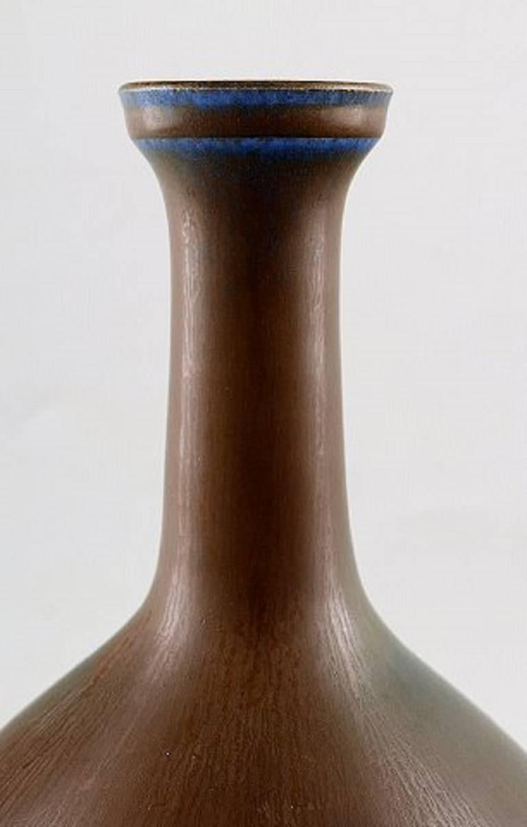 Early Berndt Friberg Studio Large Ceramic Vase, Modern Swedish Design In Excellent Condition In Copenhagen, DK