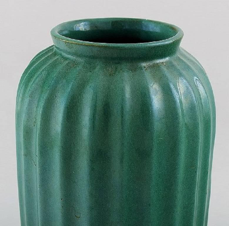 Upsala-Ekeby ceramic vase in Art Deco style.
Sweden, 1940s-1950s.
In perfect condition.
Measures 20 cm.
Stamp faded.