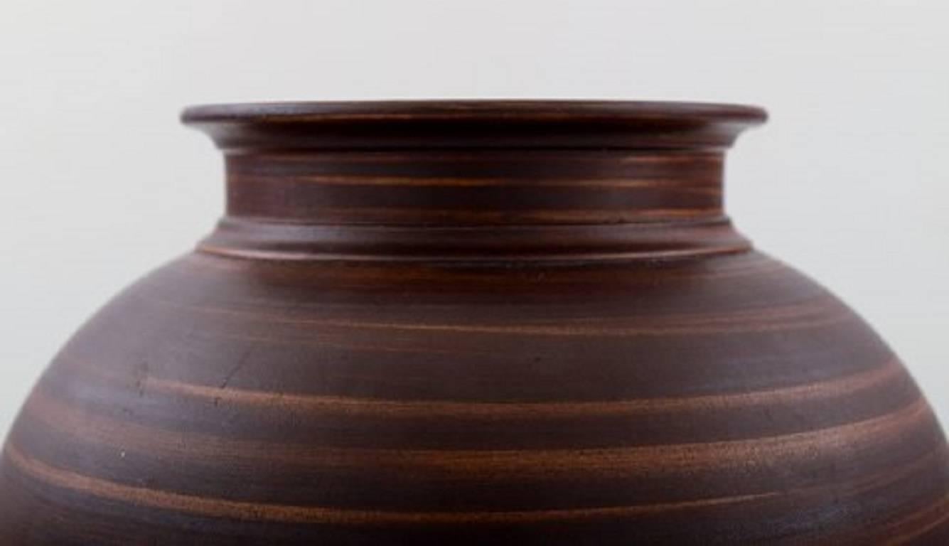 Swedish Lidkoping, Gunnar Nylund Ceramic Vase. Sweden 1960s