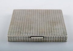 Danish Art Deco Silver Cigarette Case. Stamp: Guardein Johannes Siggaard 1940s