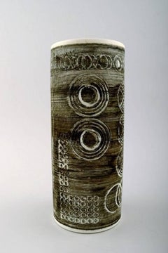 Pair of Retro Vases "Sarek", Stoneware, Olle Alberius, Rörstrand, 1960-1970s